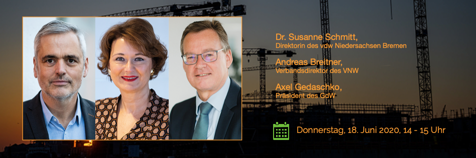 Aktuelles Web-Seminar mit   GdW-Präsident Gedaschko am 18. Juni 2020