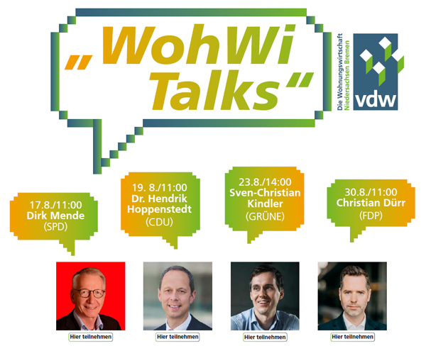 vdw-WohWi-Talks zur Bundestagswahl 2021