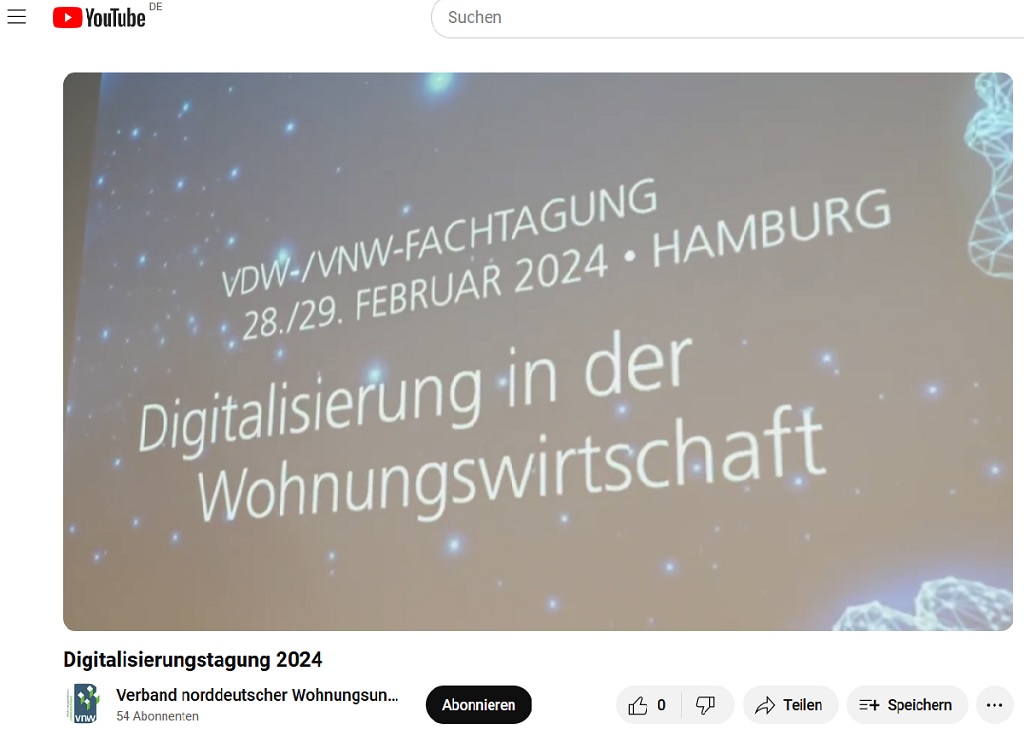 10. Fachtagung Digitalisierung in der Wohnungswirtschaft