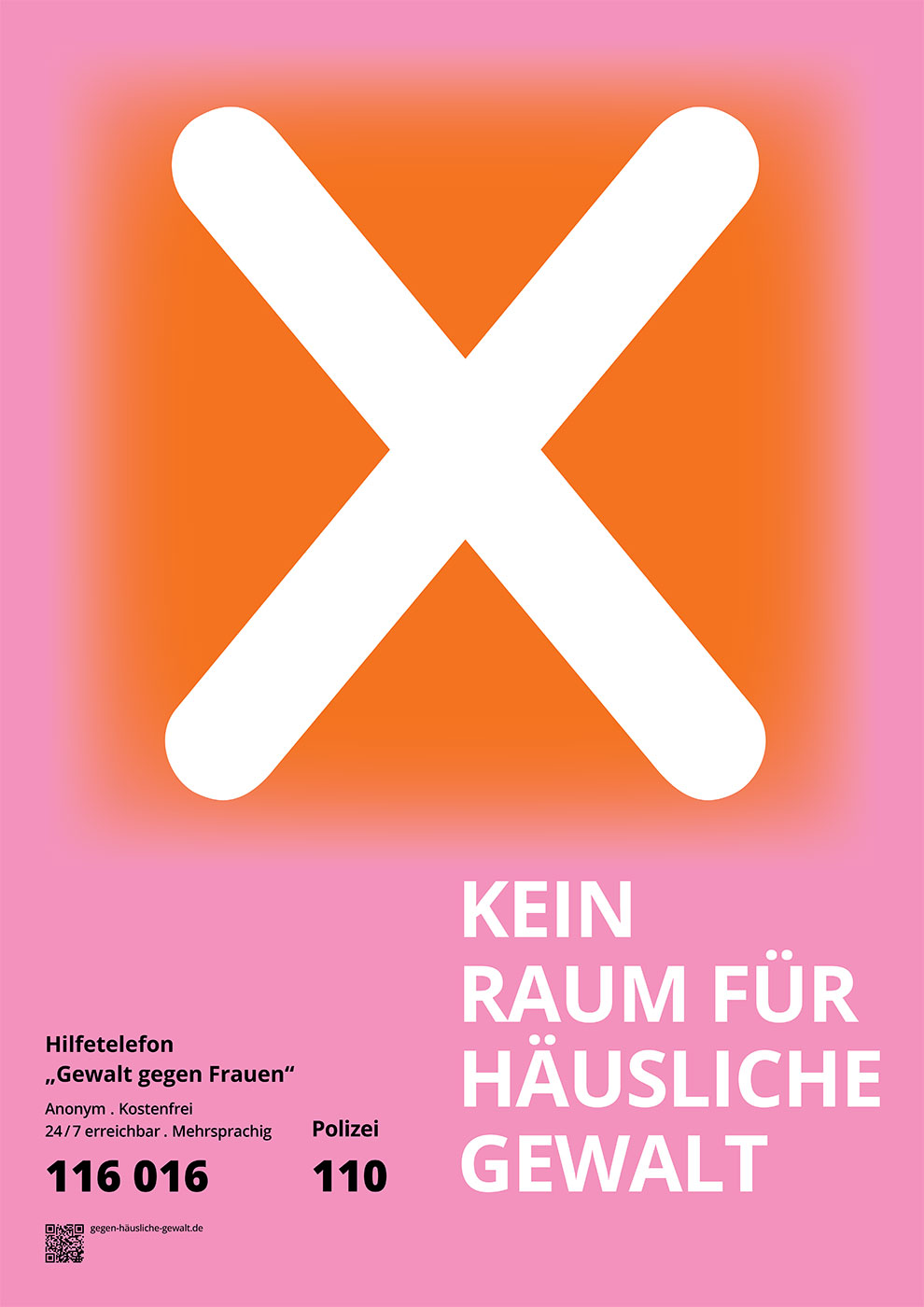 Karte mit Text "Wir. Alle. Gegen häusliche Gewalt"